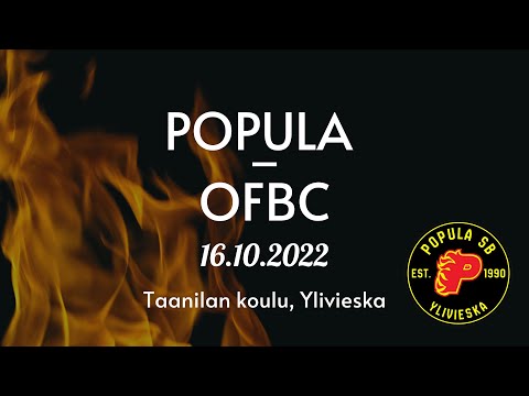 OTTELUKOOSTE: POPULA - OFBC /M2DIV PS 16.10.2022