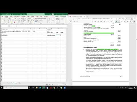 F7 FR Financial Reporting Final account exam kit practice on excel