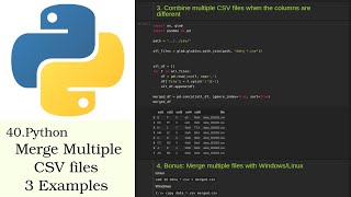 How to merge multiple CSV files with Python