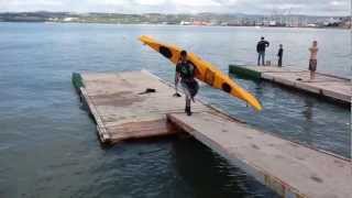 preview picture of video 'Sea Kayak Trip 2012 - How to Roll A Sea Kayak'