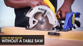 How to rip wood without a table saw- 3 Easy ways