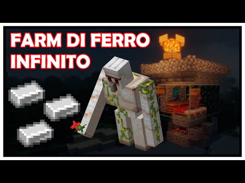 Come fare una farm di ferro infinito AFK semplice e veloce | MINECRAFT 1.19.2 (JAVA) | TUTORIAL ITA