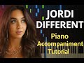 Jordi Different Piano Accompaniment Sheet Music Tutorial