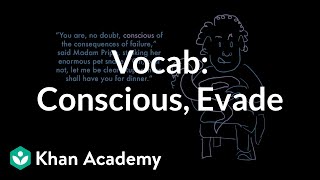 Conscious, Evade | Vocabulary | Khan Academy