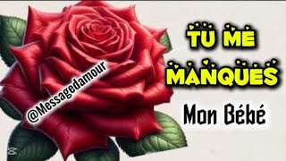 Tu me manques, mon amour ❤️ ÉCOUTE CE JOLI MESSAGE 💓 je t’aime.