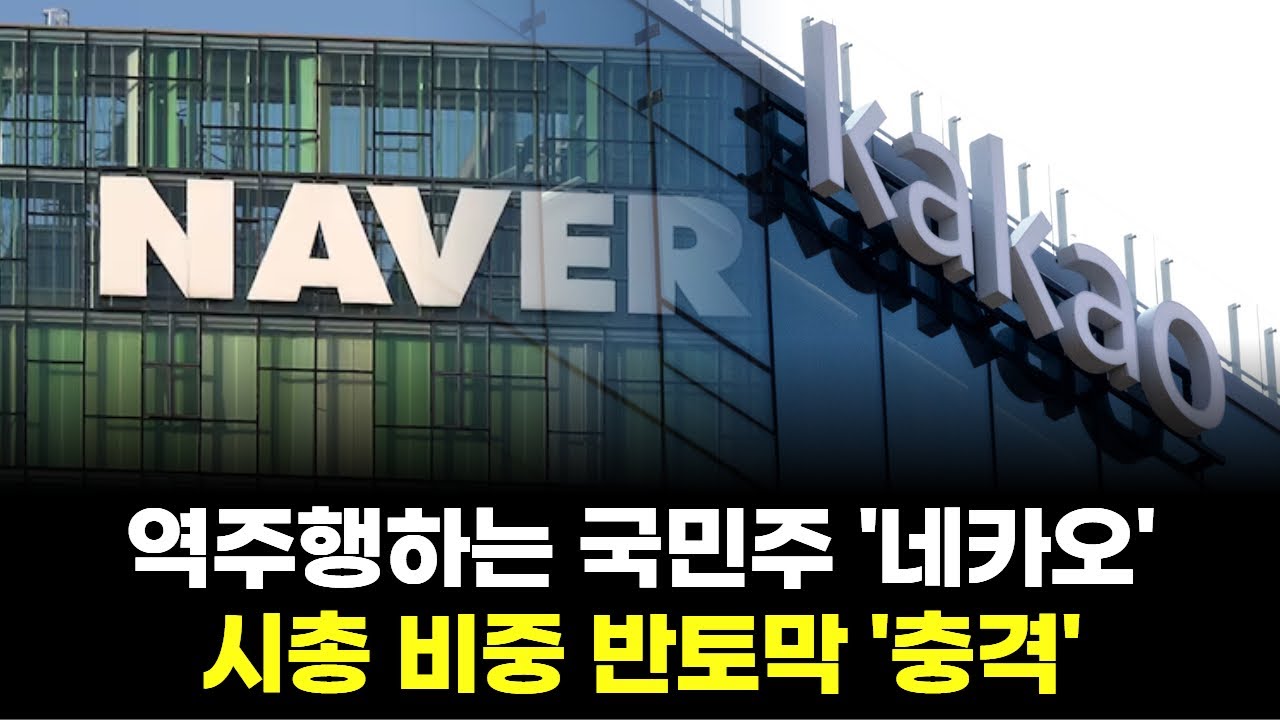 역주행하는 국민주 '네카오'…시총 비중 반토막 '충격'
