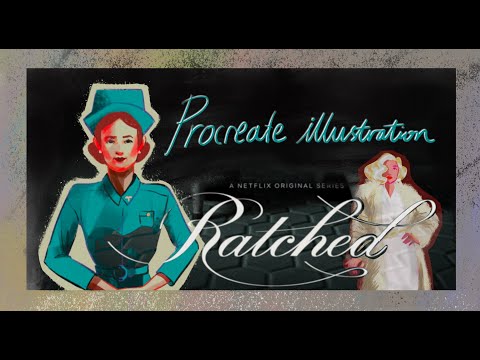 [래치드] 가 애니메이션 이였다면? 캐릭터 그리기 Procreate Timelapse