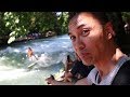 Female River Surfers on the Eisbachwelle Munich | Coach Mike Landon Vlog