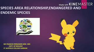 Biology video on Species Area Relationship part1