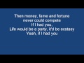 If I had you - Adam Lambert + Lyrics 