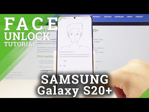 How to Enable Face Recognition in Samsung Galaxy S20+ | Screen Protection