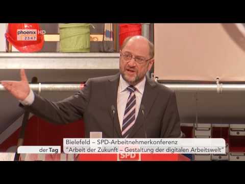 Arbeitnehmerkonferenz: Martin Schulz zur Gestaltung der digitalen Arbeitswelt am 20.02.2017