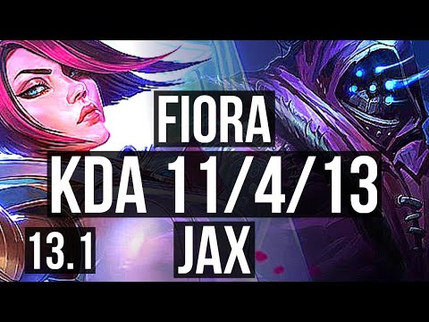 FIORA vs JAX (TOP) | 1.7M mastery, 500+ games, 11/4/13, Godlike | EUW Diamond | 13.1