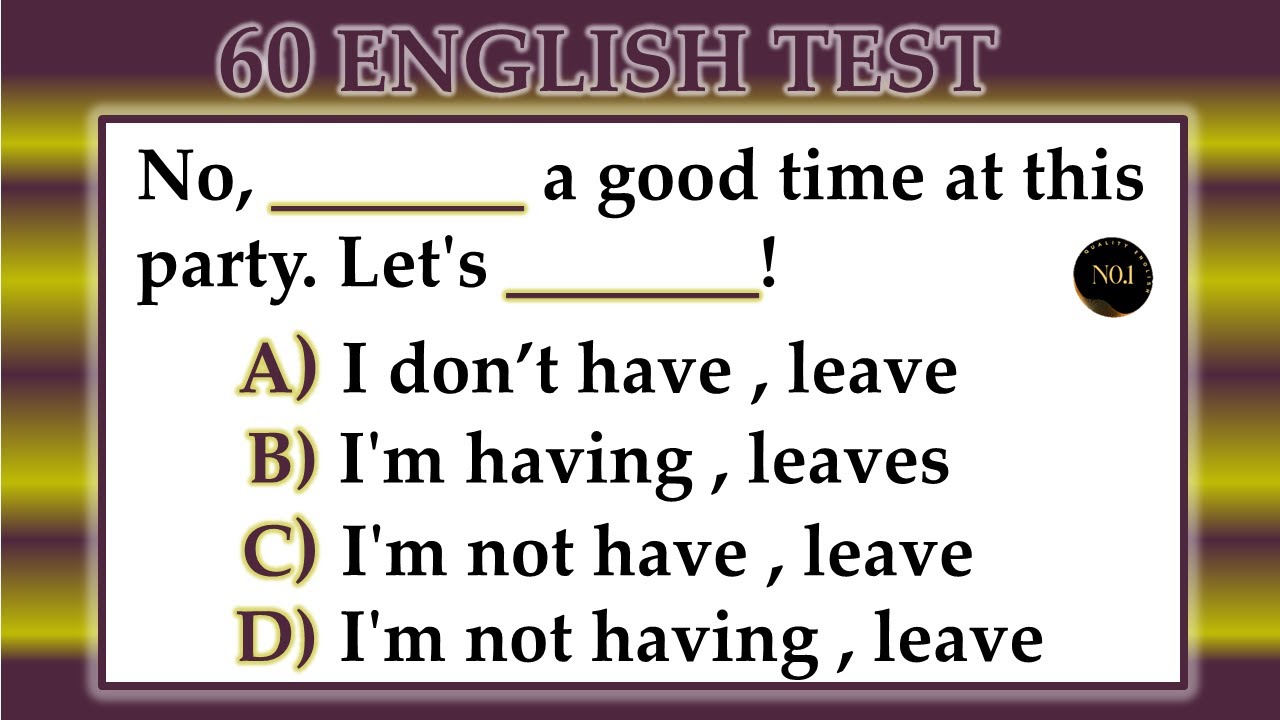 60 English Grammar Quiz | Verb Forms  v1 v2 v3 English | Conjugation Of Verbs | No.1 Quality English