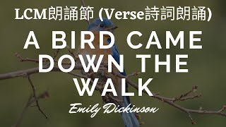 A Bird Came Down the Road by Emily Dickinson (~LCM SPEECH FESTIVAL 誦材~)