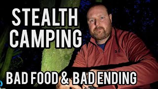 Stealth camping / no shelter.