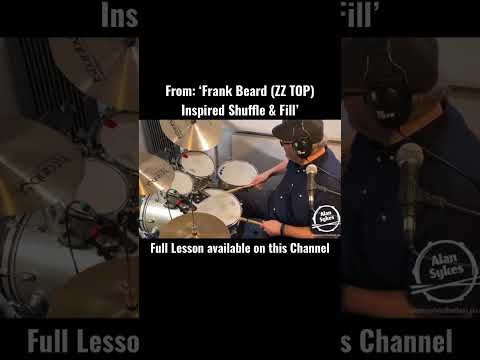 From ‘Frank Beard (ZZ Top) Inspired Shuffle & Fill’. Full lesson available. Subscribe for more!