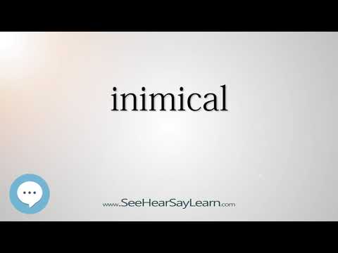 inimical - Smart & Obscure English Words Defined 👁️🔊🗣🧠✅