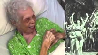 This has just make me cry  A 102 year old woman sees herself as a dancer in the 1930s for the first