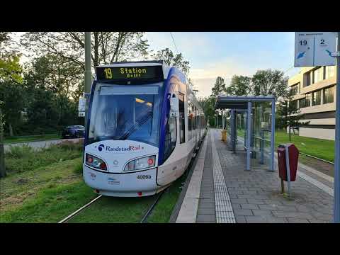 HTM tramlijn 19: Leidschendam HMC Antoniushove - Delft Station | HTM 4006 | 2022