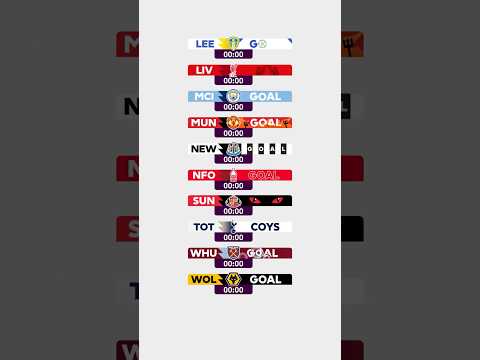 Premier League Goal ANIMATIONS 🎨