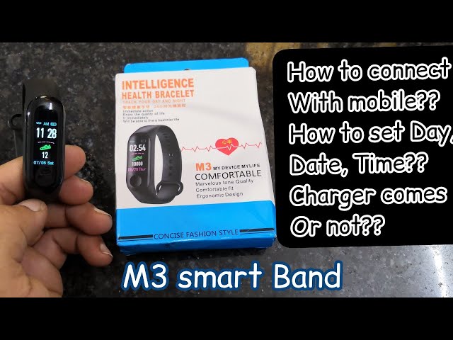 m3 smart watch unboxing