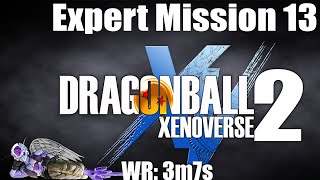 Expert Mission 13 WR speedrun 3m7s A History of Mixed Battles Dragon Ball Xenoverse 2