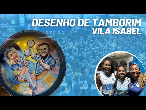 Desenho de Tamborim da Unidos de Vila Isabel - Carnaval 2023