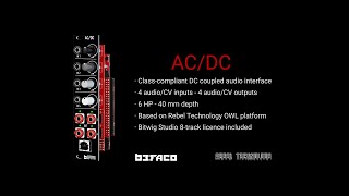 Video thumbnail for AC/DC - Class-compilant audio interface for Eurorack by Befacosynth