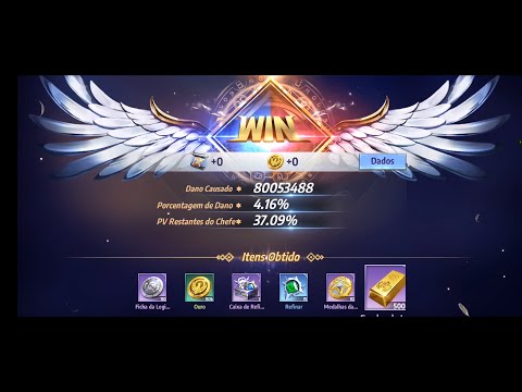 Saint Seiya Awakening 240Kk de dano no Boss da Legião.