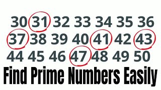 Quick tip to see if a number is prime