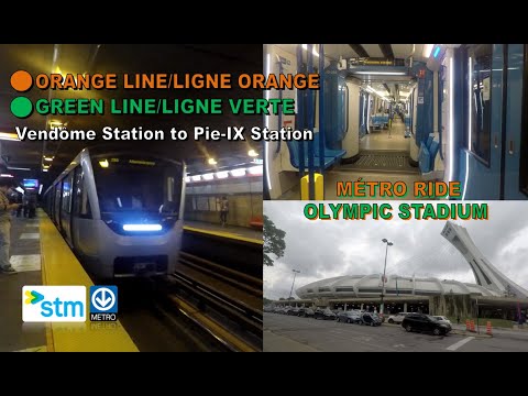 Caminhada POV do Metrô de Montreal: Estação Vendôme até a Estação Pie-IX Via Estação Berri-UQAM