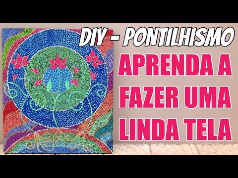 DIY | Como fazer um lindo quadro em pontilhismo