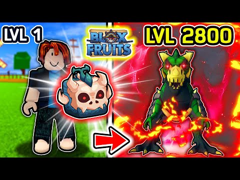 Blox Fruits เวล 1 ถึง 2800 คลิปเดียวจบ!! | ผลTrex ตัน !!