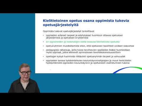 Opetuskielen tukiopetus kielitietoisuuden jatkumolla