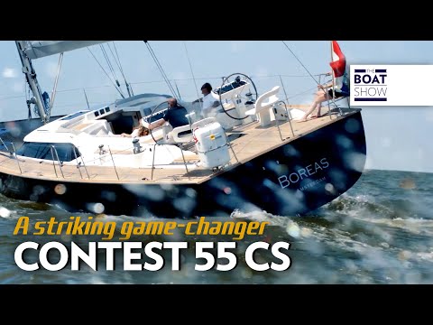 CONTEST 55 CS - Sail Boat Walkthrough - The Boat Show