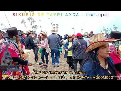 Los Sikuris de TAYPI AYCA-Italaque, en la Fiesta  KUNKA PATA-MOCOMOCO.