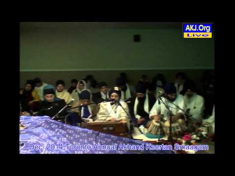 072 Toronto Dec. 2014 Smaagam - Saturday Morning Keertan - B. Harinder Kaur Jee
