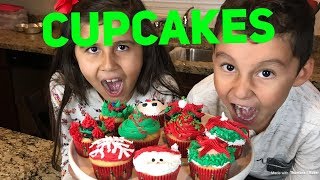 Vlogmas Christmas cupcakes / cupcakes navideńos fácil de hacer