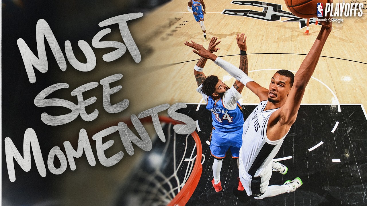 Victor Wembanyama's Most ELECTRIC Plays of the Postseason 🔥