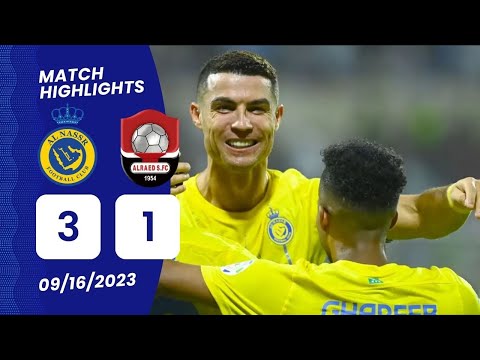 Al Nassr VS Al Raed - 3 - 1 Match Highlights | النصر 3 - 1 الرائد | دوري روشن السعودي 23/24