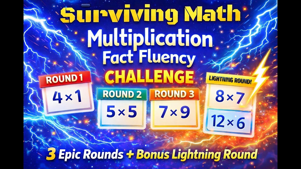 3 Epic Rounds… Then It Gets SERIOUS ⚡ Fact Fluency Challenge | Multiplication Challenge x 2 to x12