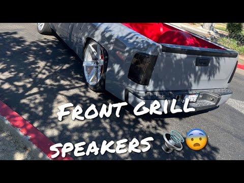 Installing new front grill speakers on my truck… SUPER LOUD😨🔊