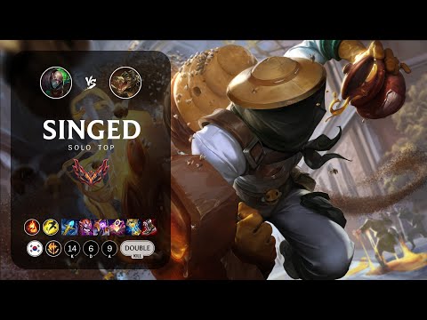 Singed Top vs Renekton - KR Grandmaster Patch 13.19