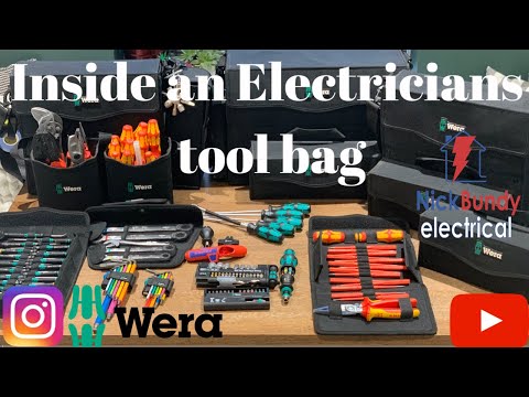 Inside an Electricians tool bag/kit, Wera TM2 Go, Exotic life of an Electrician