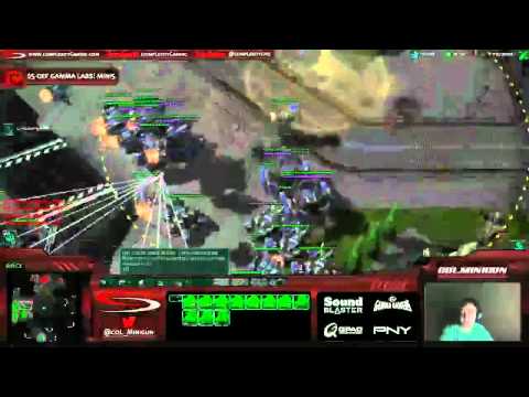 Mass Tempest against Mech Army (Minigun vs. KiWiKaKi) - Heart of the Swarm HOTS