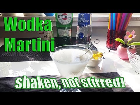 Wodka Martini - geschüttelt, nicht gerührt! / Wodkatini / mit Rezept / shaken, not stirred!