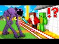 SCARY PURPLE CAT vs JJ and Mikey's Security House in Minecraft - Maizen