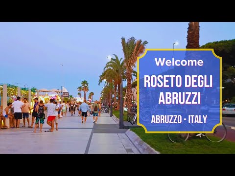 Ein Abend am Meer in Roseto degli Abruzzi 🇮🇹 🌊🌴✨🎇 v.102