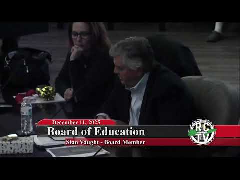 Board of Education Meeting - December 11, 2025